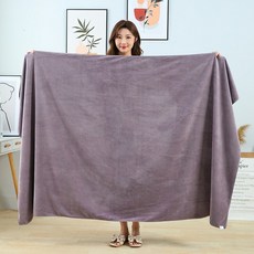 비치 가운 워터파크 해변 서핑 다이빙 대형 타올 수영복 물놀이 타월, 그레이, 120x200cm, 1개