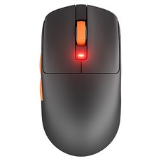 로얄클루지 RK M30 무선 게이밍 마우스, 블랙 + 오렌지