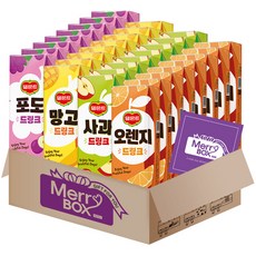 델몬트32개 (포도8+망고8+오렌지8+사과8)+ 메세지카드, 190ml, 1박스