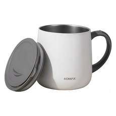 코멕스 KOMAX 원데이 스텐머그 360ml, 화이트, 1개