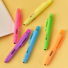 똑딱이 형광펜 모리스 저스트클릭 노크식 너스피아 M2, 똑딱이 형광펜 - 퍼플