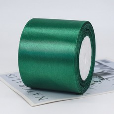기본 새틴 공단 리본끈 75mm 22m, 56# 푸른녹색
