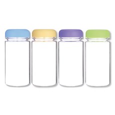위드 국산 마이보틀 페트 물병 4P, 1세트, 350ml, 블루,옐로,퍼플,그린 1개씩