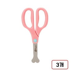 평화)아이사랑 안전가위(DNJ89805), 3개, 핑크