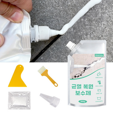 Gaayou 가정용 바닥 균열복원 보수제 지붕 욕실 벽면 몰탈시멘트 고탄력 접착제, 화이트, 500g, 1개 화이트, 500g, 1개