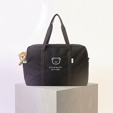 곰돌이 대용량 이불보관 가방 다용도 수납백 기저귀가방, 블랙