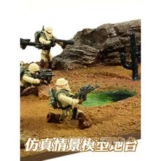 프라모델 배경 미니어처 바위 땅 풍경 서바이벌 전투 숲 전쟁터, 진흙탕산길/40x30cm