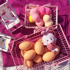 SANS 핑크 철제 만능 바스켓 바구니, 1개, 핑크only