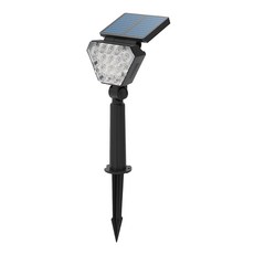 太陽能草坪燈 花園庭院裝飾燈，戶外插地燈/門柱燈/壁燈，多用途造景照明燈，營造溫馨浪漫氛圍, 1入, Black