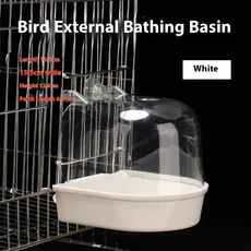 자동 음식 디스펜서 새 모이통 케이지용 걸이형 그릇 앵무새 먹이통 새 용품