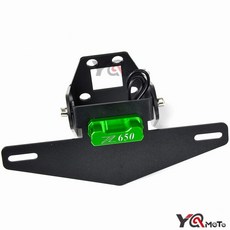 川崎忍者400 NINJA400/250/650 Z400改裝短尾車牌架 短牌架 車牌支架 牌照支架 車牌架, z650（綠）, 1個