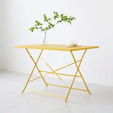 마켓비 MOLTON 빈티지 테이블 11070 WFT046, 옐로우