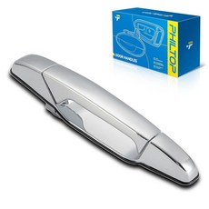 PHILTOP Exterior Tailgate Handle 1Pcs for 2001-2003 Ford F-150/250/350 Super Duty F-150 Heritage, Exterior-RR-Silvery-1Pcs