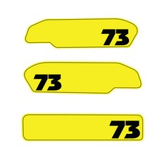 SUPER73 배터리 커스텀 스티커 23종 - 슈퍼73 전기자전거 자토바이 악세사리 S2 R S1 RX Y1 13 1500w 리튬배터리, 1세트, 44_S1 series 옐로우