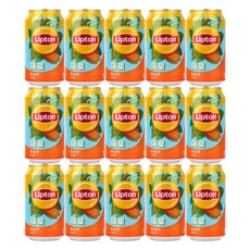 롯데 립톤 아이스티 제로(355ml x 15캔)/복숭아, 355ml, 15개