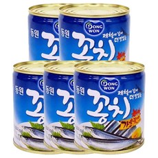 동원 꽁치 통조림, 280g, 5개
