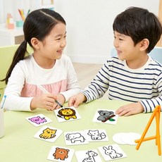 부풀어요 입체 스펀지 페이퍼 동물 미술놀이 워터브러쉬 매직 페이퍼 워터페인팅, 1개, 혼합색상