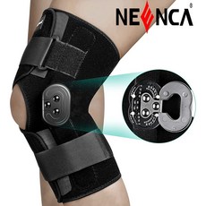 니이카 무릎보호대 H 무릎 운동 조절 기능 ACL PCL MCL 반월 상 연골 파열 부상 / 수술 후 방지를위한 의료용, 1개, 블랙