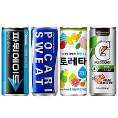 [중앙몰] 이온음료 혼합세트 60캔 (파워에이드 마운틴 블라스트+포카리스웨트+게토레이+토레타), 240ml, 1세트