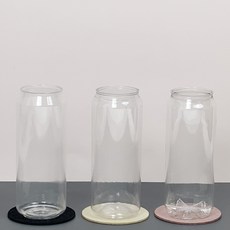 큐 캔시머 투명 캔 500ml 페트 빈 캔 1박스 126개입 국내산 빈깡통 뚜껑미포함 투명 페트 PET 공캔 캔시머 용기, 2.일반용 PET, 126개