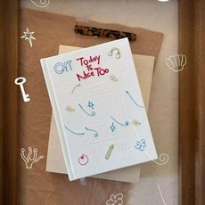 布面刺繡版B6幸福日記本, 1個, 幸福日記本書衣保護套【1個】,加厚紙質, N/A