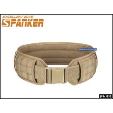 【野戰搖滾-生存遊戲】SPANKER 兩用型戰術腰封、腰靠 MOLLE 戰術腰帶 勤務腰帶, 狼棕色,L, 1個