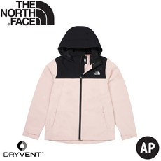The North Face 女 DV防水連帽衝鋒衣 AP 粉色