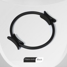 台灣出貨 瑜伽圈普拉提圈普拉提運動器材瑜伽器材, 1pc 黑色, 1個