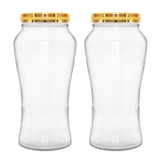 발룬피니 다용도 유리 인삼주병 담금주병, 2.5L, 2개