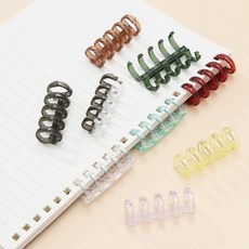 도온다 문서정리 5공 제본링 제본스프링, 투명블랙