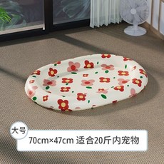여름 반려동물 펫 개 쿨매트 강아지 시원한 반려견 고양이 냉감패드 쿨젤 쿠션 방수 방석, D. 꽃 무늬 대형