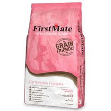 FirstMate 貓咪及幼貓配方乾糧 全貓糧 容易消化 均衡營養, 6kg, 1袋, 海魚粉, 雞肉粉, 燕麥