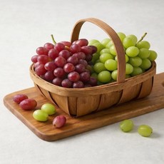 [거북이농산] 수입포도 혼합 2kg, 1박스, 크림슨+청포도 혼합 2kg