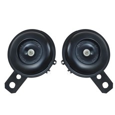 BOTAOSS 2개 디스크 혼 하이 105dB 스쿠터 유니버설 차량 대부분의 혼 및 모터사이클 로우 승용차 먼지/포켓 12V 전기 트라이사이클 2.55인치 장착 자전거, [ 1078780 ] BOTAOSS 디스크 혼 하이 로