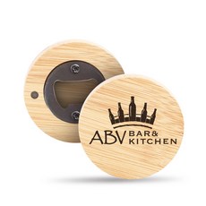 ABV BAR & KITCHEN 圓形開瓶器 啤酒開瓶器 餐廳酒吧用品, 木頭, 1個