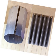 돼지네만물상 야외용가스버너바람막이 기름튀김방지가림막 알루미늄 접이식 10단 버너 바람막이 기름튐방지 가드