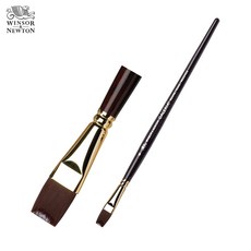 윈저앤뉴튼 갤러리아 아크릴붓 Short Handle One Stroke 19mm 짧은 손잡이 평붓모, WI5733119