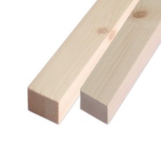 아이베란다 레드파인 집성목 각재 각목 받침 소형 30x30x100mm, 2개