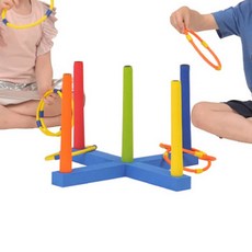 아기선물 링게임 고리던지기 기둥5개 고리8개 집중력향상 단체놀이 실내놀이 돌선물 던지기