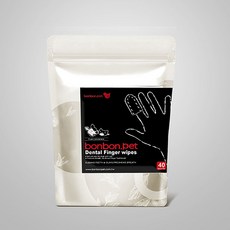 蹦蹦跳 潔牙指套 口臭立除 指套牙刷 天然潔牙 口腔清潔 寵物牙膏 牙刷 狗牙刷 貓刷牙 貓狗通用, 1個, 40個裝