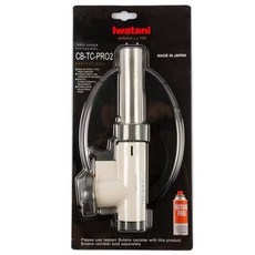 日本製 IWATANI岩谷 360度二段式瓦斯噴槍 CB-TC-PRO 2 附底座 炙燒 烤肉 起炭, 1個, 岩谷360度二段式瓦斯槍(附底座)