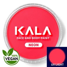 KALA 페이스페인팅 바디페인팅 수성물감 단색 싱글(30g) 아트마스크 입시용 축제 행사 할로윈 코스프레, KALA-UvNeon01Pink