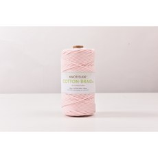 3mm 고급 마크라메실 순면우동사 100m 네트백 스트링 컬러우동실 코튼 브레이드 색실, 06-Baby-Pink