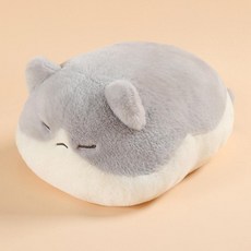 고양이 인형 바디필로우 소녀 선물 생일용 쿠션 애착 침대, 그레이