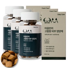 마음반려몰 고함량 강아지 피부영양제 탈모보습, 3개, 피부/피모, 60정