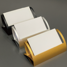 프렙 각인 황동 명함 홀더 꽂이 거치대 받침대, 실버, 1개, 1단