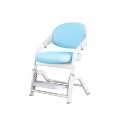 兒童成長學習椅 寶寶護脊透氣踏板椅 可調節高度安全座椅, 藍色, 1個