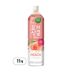웅진 요거상큼 복숭아 1.5L, 11개