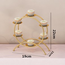 蛋糕盤 杯子蛋糕架 水果盤 三層水果架 鐵藝點心盤 下午茶點心架 家用蛋糕托盤 甜點架 三層蛋糕架 甜品架, 摩天輪, 1個