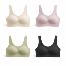 심리스브라 일체형 노라인브라 노와이어 무봉제 브라탑 4color
